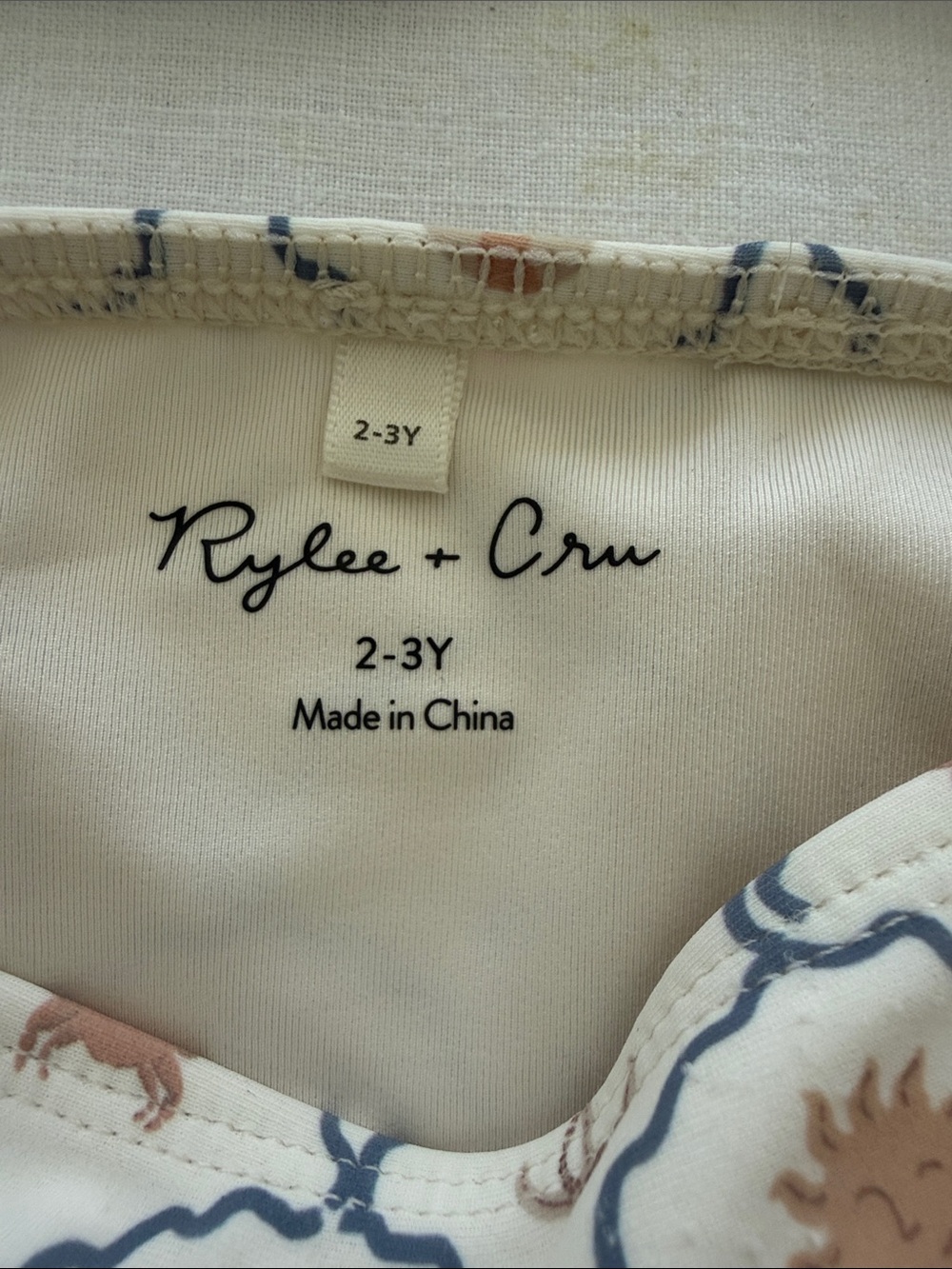 Rylee & Cru Crop Rashguard Set Nautical - Picture 6 of 8